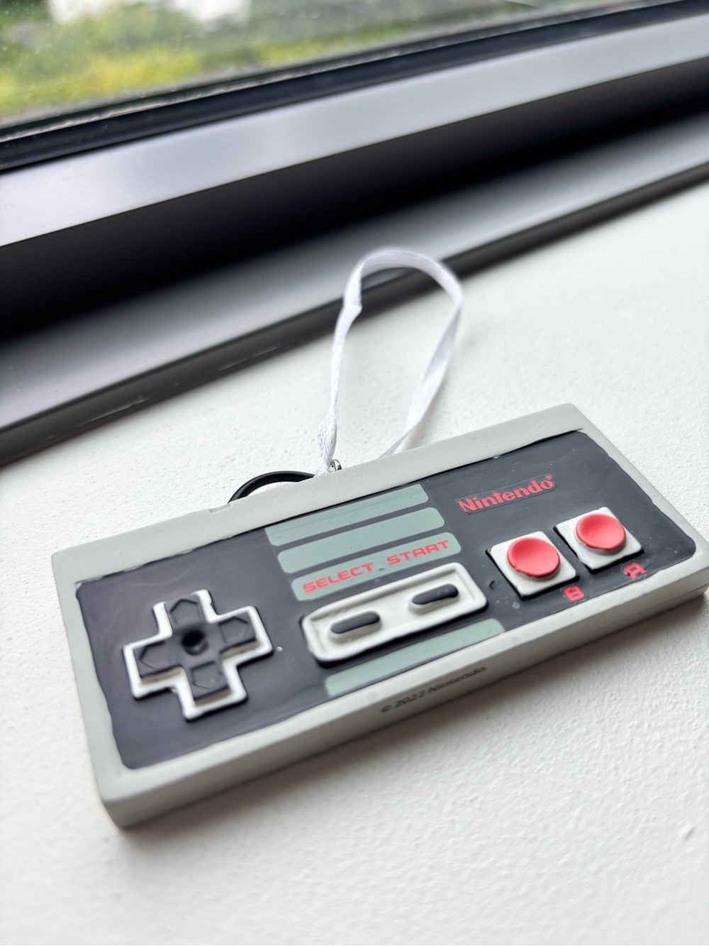 Nintendo Retro Controller Ornament in Black, Gray and Red